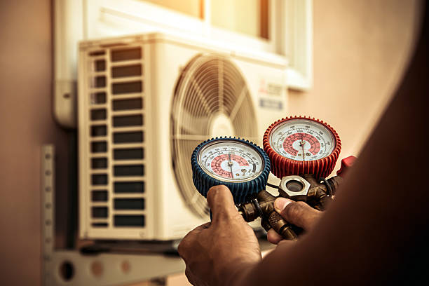 Professional Hvac Maintenance technician working in Owings, MD